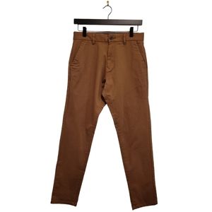 Next Men's Slim Fit Pants Chinos Khakis Trousers Tan Brown Neutral 28 Regular